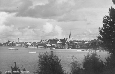 bild över norra hamn i Luleå